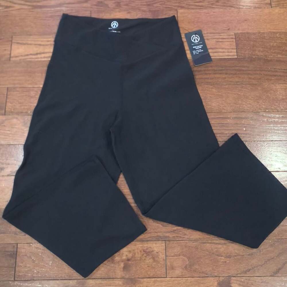 NWT Move Theology Black Sculpted High-Waist Leggings Athleisure Core Size L
